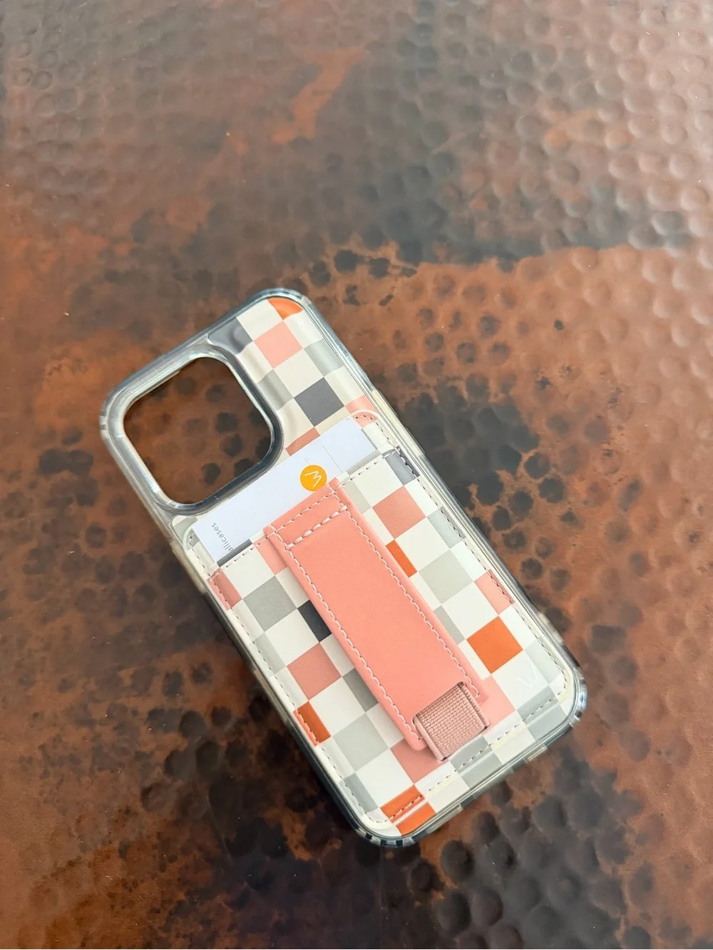 Walli Cases Coastal Check Magnetic Phone Case and Card Wallet Set